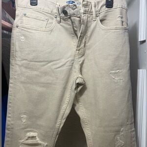 Old Navy Tan Distressed Men's Pants